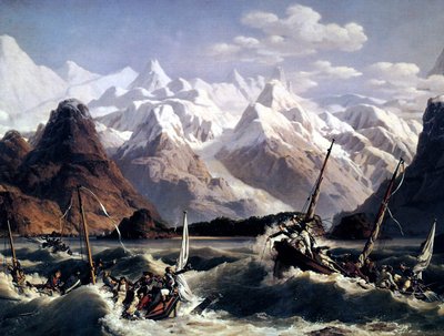 Shipwreck of the Fleet of Sailor Jean Francois de Galaup Called La Perouse by Louis Philippe Crepin